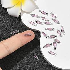Breloques connecteurs trapézoïdaux en laiton pavé de zircone cubique shegrace&nbsp;XGRQ2O907-444B-P