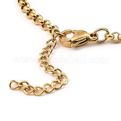 Bracciale a maglie in acciaio inossidabile 201 per donna&nbsp;BJEW-D062-01D