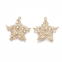 Латунные филигранные подвески&nbsp;X-KK-T038-360G