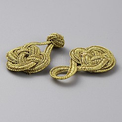 Handgemachte chinesische Froschknotenknöpfe&nbsp;BUTT-WH0027-27
