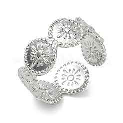 Anelli aperti con polsino in acciaio inossidabile 304 per donna&nbsp;RJEW-L341-04A-P