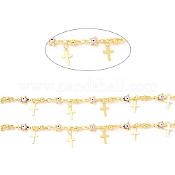 Stella smaltata con catene a maglie malocchio&nbsp;CHC-C003-02G-01