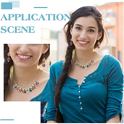 150шт 15 цвета гальванические прозрачные стеклянные бусины&nbsp;GLAA-PH0003-81