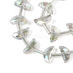 Гальванизируйте прозрачные стеклянные бусины&nbsp;EGLA-H112-05HP-03