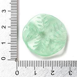 透明ガラスビーズ  葉っぱ  ミックスカラー  25.5x5.5mm  穴：1.6mm&nbsp;X-GLAA-A012-01