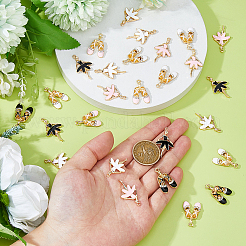 36шт 6 стиля подвески из сплава с эмалью&nbsp;ENAM-DC0001-98