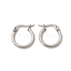 Pendientes de aro de acero inoxidable 304 para mujer&nbsp;EJEW-K334-02P