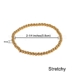 Браслеты из латуни стрейч из бисера&nbsp;BJEW-SZ0001-006A-G