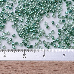 MIYUKIデリカビーズ  シリンダー  日本製シードビーズ  11/0  (db0060) ライムラインクリスタル ABS  1.3x1.6mm  穴：0.8mm  約20000個/袋  100 G /袋&nbsp;SEED-J020-DB0060