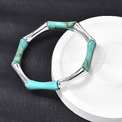 Stretcharmbänder aus beschichteten Harzperlen für Damen&nbsp;BJEW-P374-02P
