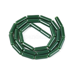 Chapelets de perles en verre opaque de couleur unie&nbsp;GLAA-N070-01A-C04