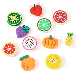 11 шт. 11 вида бусин из ПВХ в виде фруктов KY-TA0001-48