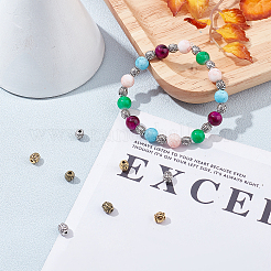 Сплавочные овальные бусины тибетского стиля  PALLOY-FH0001-19