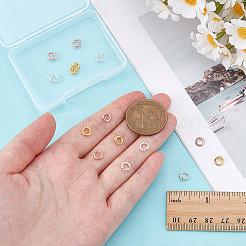 15 шт. 3 варианта дизайна 925 соединительных кольца из стерлингового серебра с фиксатором&nbsp;STER-PH0004-35