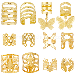 180 шт. 6 стиля железные и сплавные дреды бусины украшение для волос&nbsp;FIND-SC0020-47