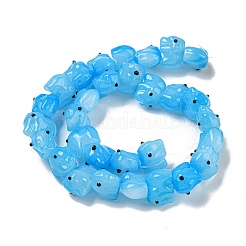 Прозрачные стеклянные бусины ручной работы&nbsp;GLAA-N0028-01B