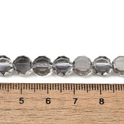 Стеклянные бусины с гальваническим покрытием  X-EGLA-L045-G-PL04