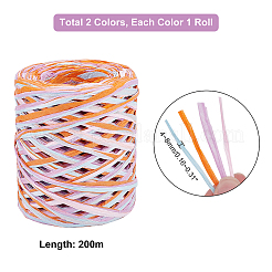 2 рулон 2-х цветных полосок бумаги для квиллинга&nbsp;OCOR-PH0001-65