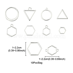 Подвески и звенья с открытой спиной из сплава&nbsp;PALLOY-YWC0002-01S