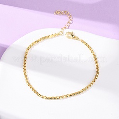 Латунные браслеты-цепочки «Бостон» для женщин&nbsp;BJEW-C140-17G