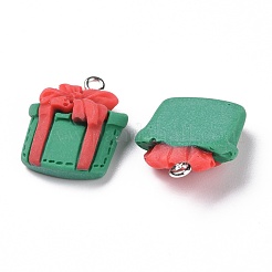 Рождественские подвески из непрозрачной смолы RESI-G028-02P