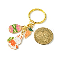 Брелок-кулон из эмалированного сплава с пасхальным яйцом KEYC-JKC00580-05