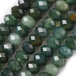 Природные моховой агат нитей бисера&nbsp;X-G-D344-A11