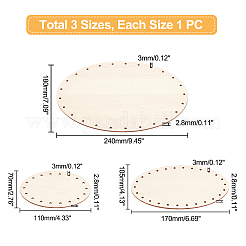 Комплект деревянных вязаных плавок крючком WOOD-WH0027-15
