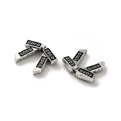 Сплавочные овальные бусины тибетского стиля  PALLOY-P302-11C-AS