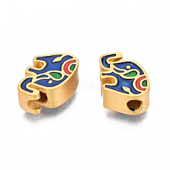 Рейка покрытие сплава эмалевые бусины ENAM-N056-027-B01