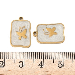 Подвески из нержавеющей стали 304 с эмалью&nbsp;STAS-V015-57G