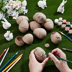 10 Stück DIY-Ostereier aus Zellstoff für Kinder&nbsp;DIY-SP0002-63A
