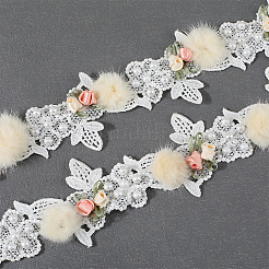 Кружевная отделка из полиэстера 1 ярд&nbsp;SENE-CY0001-01