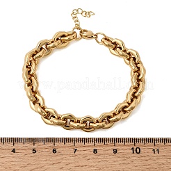 Браслеты-цепочки из нержавеющей стали 304 для женщин&nbsp;BJEW-P388-01G