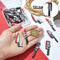 20шт 10 стиля напечатаны непрозрачные акриловые подвески&nbsp;MACR-CJ0001-87