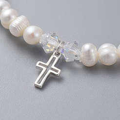 Браслеты из натурального пресноводного жемчуга BJEW-JB04863-01