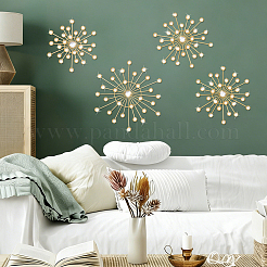 4 decorazione murale in ferro e acrilico&nbsp;AJEW-WH0871-55G