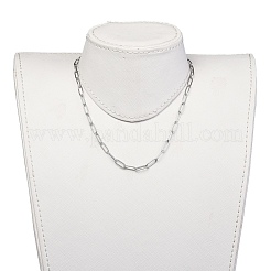 Не тускнеющие цепочки-скрепки из нержавеющей стали 304&nbsp;NJEW-JN02667