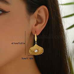 Минималистичные висячие серьги из нержавеющей стали AU5981-3