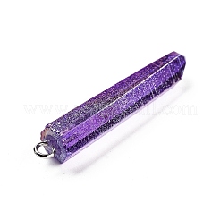 Гальванизированные натуральные кварцевые подвески&nbsp;G-P315-B01-01P