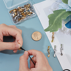 40 шт. 2-цветный ионно-покрытый (IP) карабин из нержавеющей стали 304 с наконечниками для шнура&nbsp;STAS-PH0006-94