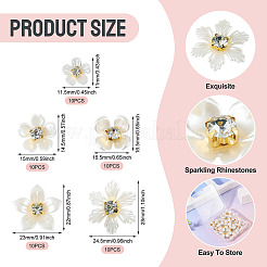 50 Stück 5 Stile Acryl-Cabochons&nbsp;MACR-TA0002-90