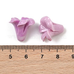Perles sculptées en corail synthétique teint&nbsp;GG-CBA1CDD-01B-01