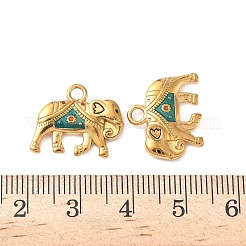 Подвески из нержавеющей стали 304 с эмалью&nbsp;STAS-I346-18G-01