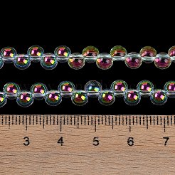 Стеклянные бусины с гальваническим покрытием &nbsp;GLAA-Q105-01C