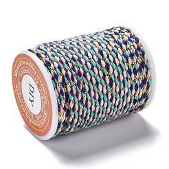 Cordón de polialgodón de 4 cabo con hilo metálico&nbsp;OCOR-Z003-D95