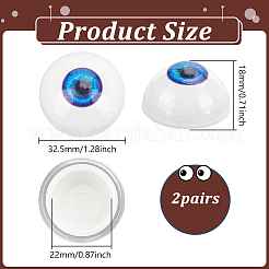 2 Paar Bastelaugen aus Kunststoff&nbsp;DIY-PH0029-60A