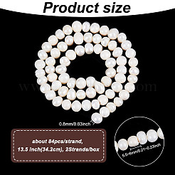 2 нить натурального культивированного пресноводного жемчуга класса АА PEAR-GO0001-11