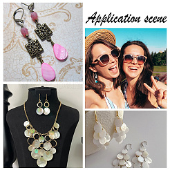 80 шт. 8 стиля подвески-слезинки из пресноводных ракушек FIND-PH0018-28