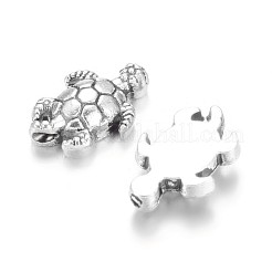 Сплавочные овальные бусины тибетского стиля  TIBEB-7681-AS-NR